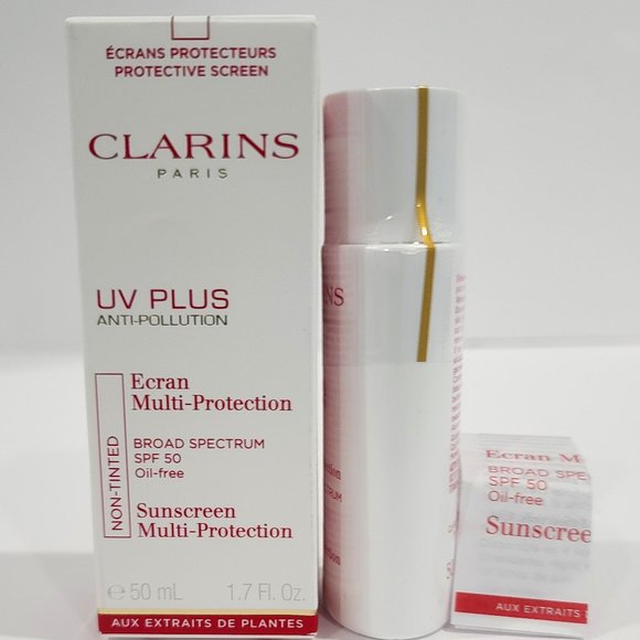 SEALED ✅ Clarins UV PLUS Anti-Pollution Sunscreen Multi-Protection SPF 50 ✨ NIB - Picture 3 of 4